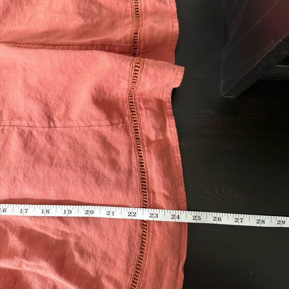 Old Navy Blouse Top Womens Sz XXL Coral Lace Peasant Cottagecore Boho Summer - Picture 10 of 10